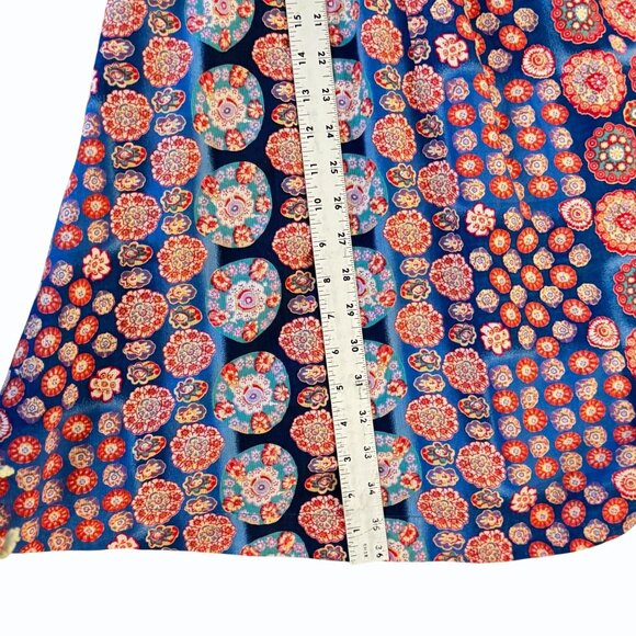 Marc‎ Jacobs Womens Patterned Dress Size 2 Sleeveless Plunging Neckline Bohemian - Picture 9 of 11